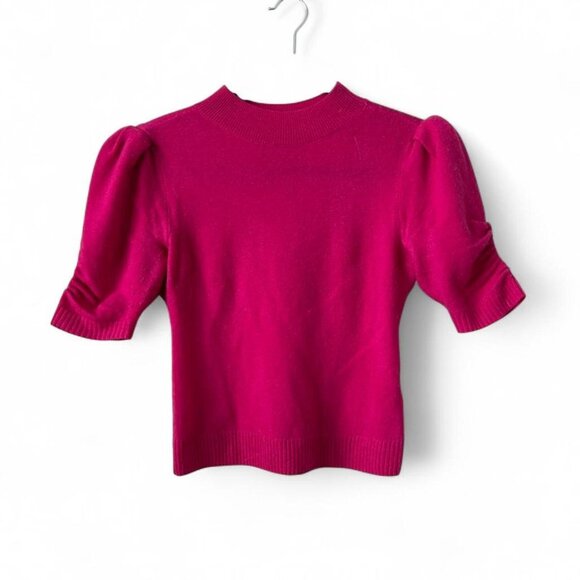 Pink Anthropologie Ribbed Crop Top Size XXS - Picture 1 of 4